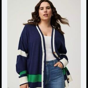 Torrid V Neck Button Up Sweater Cardigan